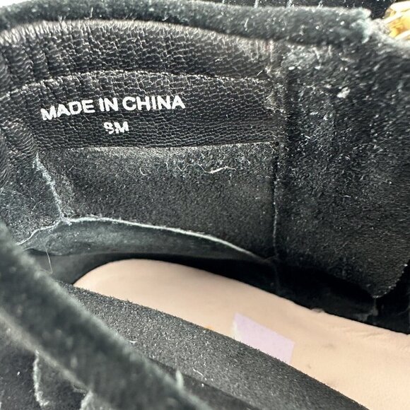 Kate Spade Ankle Boot 8 Betsie Too Suede Fringed Black Booties Womens Zip Up - Picture 8 of 14